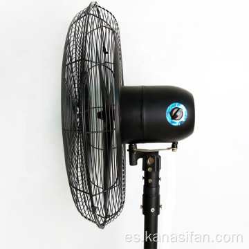 Ventilador de soporte de metal negro para exteriores de venta caliente